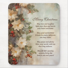 クリスマスアイリッシュ賛美ズ |冬かわいらしの花 マウスパッド