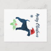 クリスマスアイレデールテリア ポストカード (正面)