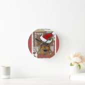 クリスマスアイレデール ラウンド壁時計 (ホーム)