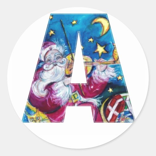 クリスマスアインスパイアメタグラム ラウンドシール (正面)