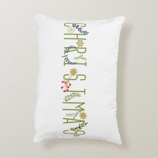クリスマスアクセント枕 アクセントクッション (裏面(縦))