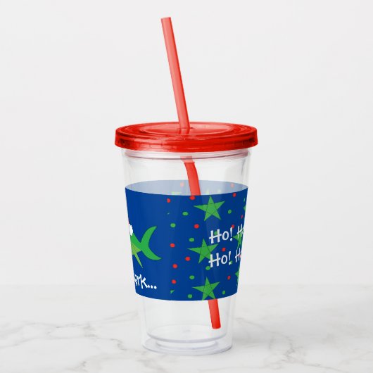 クリスマスアクリルタンブラー16オズサンタシャーク アクリルタンブラー (左)