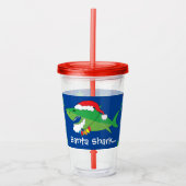 クリスマスアクリルタンブラー16オズサンタシャーク アクリルタンブラー (正面)