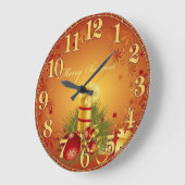 クリスマスアクリル製壁時計 ラージ壁時計 (傾斜)