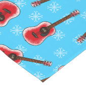 クリスマスアコースティックギターギタリストパターン ショートテーブルランナー (コーナー)