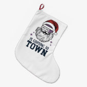 クリスマスアシスタントRNナースサンタクリスマス ラージクリスマスストッキング (正面 (吊り時))