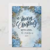 クリスマスアジサイ松コーン シーズンカード (正面)