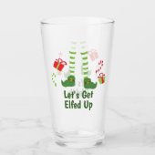 クリスマスアダルトユーモアのあるパーティーを楽しもう タンブラーグラス (正面)