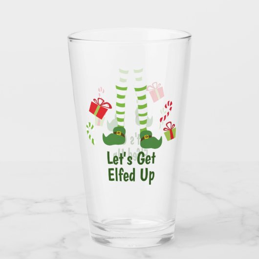 クリスマスアダルトユーモアのあるパーティーを楽しもう タンブラーグラス (正面)