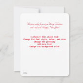 クリスマスアットウォルドルフアストリアシカゴノートカード ノートカード (裏面)