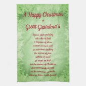 クリスマスアットグレートおばあちゃんの家キッチンタオル キッチンタオル (縦)