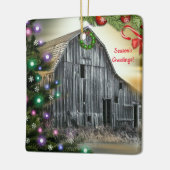 クリスマスアットザバーンドセラミックオーナメント セラミックオーナメント (左)