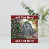 クリスマスアットザバーンファームトラックヘン サンキューカード (スタンド正面)