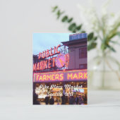 クリスマスアットザパイクプレイスマーケットシアトル シーズンポストカード (スタンド正面)