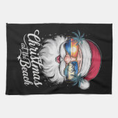 クリスマスアットザビーチハワイアンサマーホリデイ キッチンタオル (横)