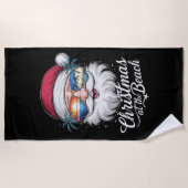 クリスマスアットザビーチハワイアンサマーホリデイ ビーチタオル (正面)