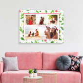 クリスマスアットザビーチ5 Photo Collage モダン キャンバスプリント (インサイチュ (リビング))