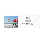 クリスマスアットザビーチ*クリスマス*住所 シール (正面)