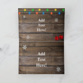 クリスマスアットザファームバーンクリスマスツリー シーズンカード (内部)