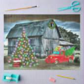 クリスマスアットザファームバ素朴ン 薄葉紙 (クラフト)