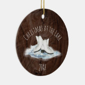 クリスマスアットザレイクセラミックオーナメント セラミックオーナメント (右)