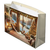 クリスマスアットザレイク抱き枕 ラージペーパーバッグ (裏面アングル)