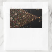 クリスマスアットデイリープラザシカゴ 長方形シール (バッグ)