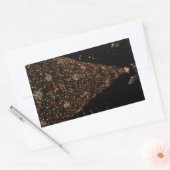 クリスマスアットデイリープラザシカゴ 長方形シール (封筒)