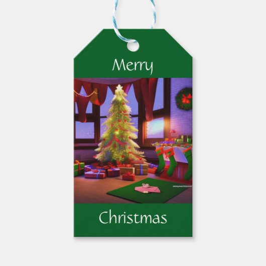 クリスマスアットホーム ギフトタグ (正面)