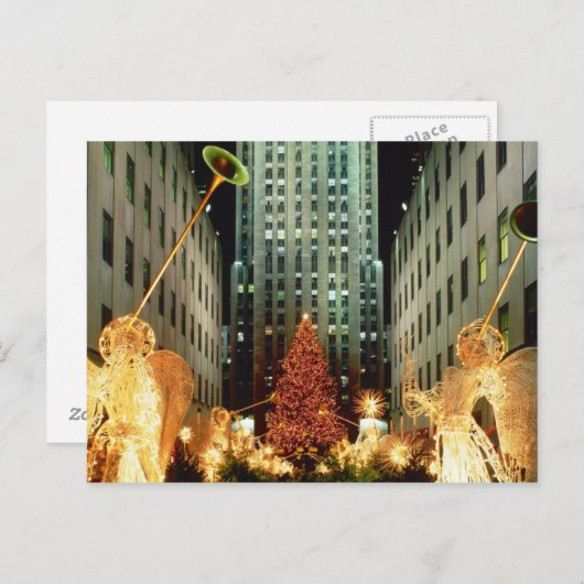 クリスマスアットロックフェラーセンター シーズンポストカード (正面/裏面)