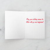 クリスマスアットロックフェラー | 喜びと幸せ カード (内部)