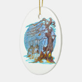 クリスマスアット小妖精や小人ホールオーナメント セラミックオーナメント (左)