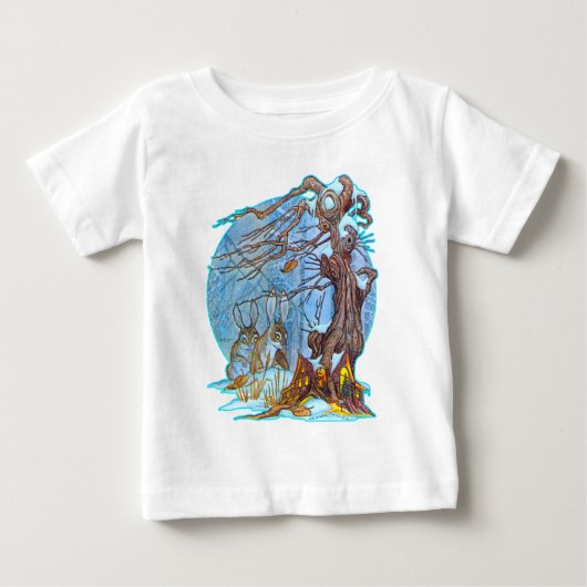 クリスマスアット小妖精や小人ホール乳児Tシャツ ベビーTシャツ (正面)