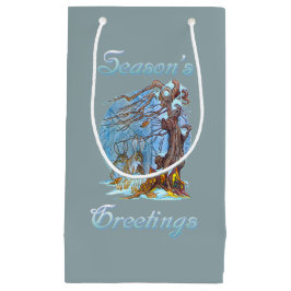 クリスマスアット小妖精や小人ホール スモールペーパーバッグ