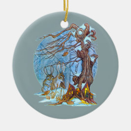 クリスマスアット小妖精や小人ホール セラミックオーナメント