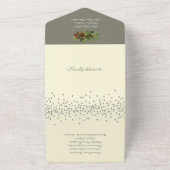 クリスマスアドデンス祈りの言葉ノベパーソナライズされたナ オールインワン招待状 (外側)