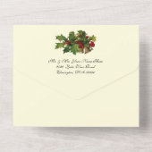 クリスマスアドバンス祈りの言葉ヴィンテージ宗教ノベナ オールインワン招待状 (裏面)