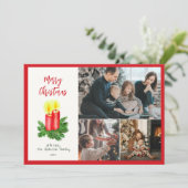 クリスマスアドベンチャーキャンドルのスピリット3フォトレッド シーズンカード (スタンド正面)