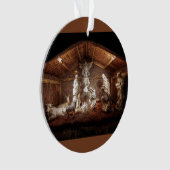 クリスマスアドベンツイエズス出生マンガーシーン オーナメント (正面)