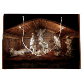 クリスマスアドベンツイエズス出生マンガーシーン ラージペーパーバッグ (正面)