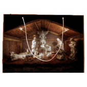 クリスマスアドベンツイエズス出生マンガーシーン ラージペーパーバッグ (裏面)