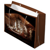 クリスマスアドベンツイエズス出生マンガーシーン ラージペーパーバッグ (正面アングル)
