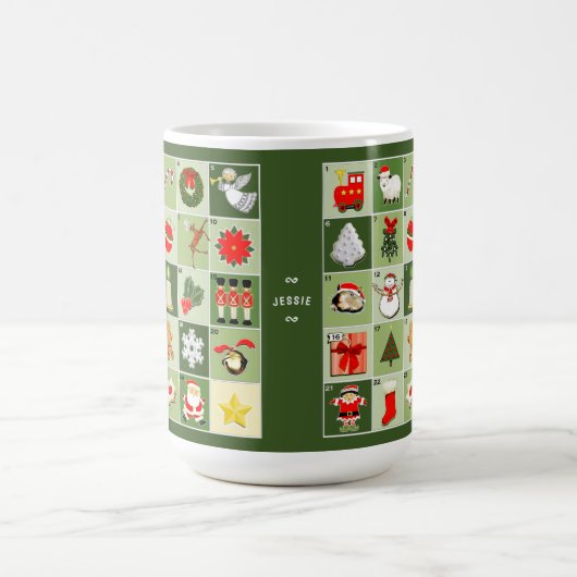 クリスマスアドベント コーヒーマグカップ (中央)