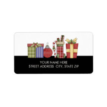 クリスマスアドレスの宛名ラベル