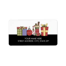 クリスマスアドレスの宛名ラベル ラベル