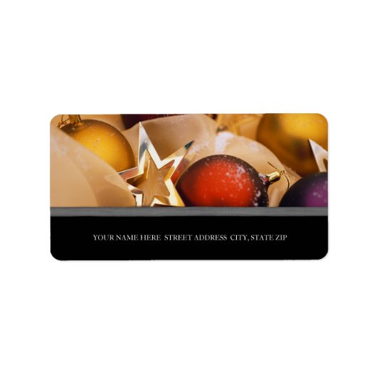 クリスマスアドレスの宛名ラベル ラベル (正面)