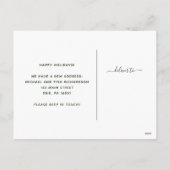 クリスマスアドレスリースと金ゴールド星 シーズンポストカード (裏面)