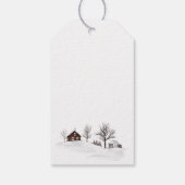 クリスマスアニマルキツネ ギフトタグ (裏面)