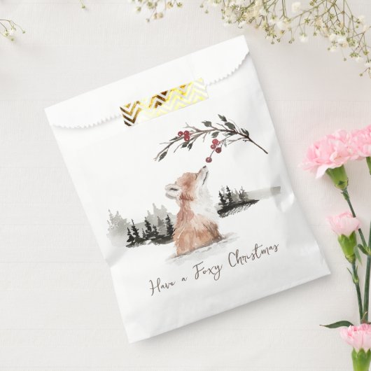クリスマスアニマルキツネ フェイバーバッグ (封をした状態)