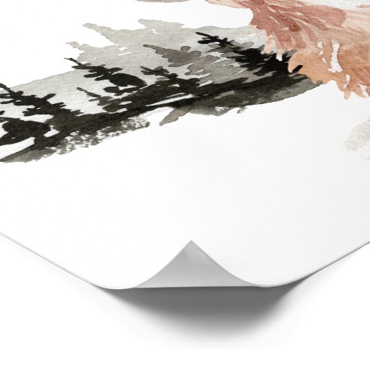 クリスマスアニマルキツネ ポスター (角)